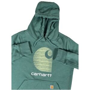 Carhartt TS5636-W Rain Defender Relaxed Fit Jade Green Sweatshirt Women's S 4-6‎